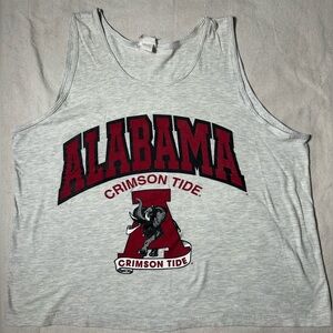 vintage university of Alabama cropped tank sleeveless tee size large
